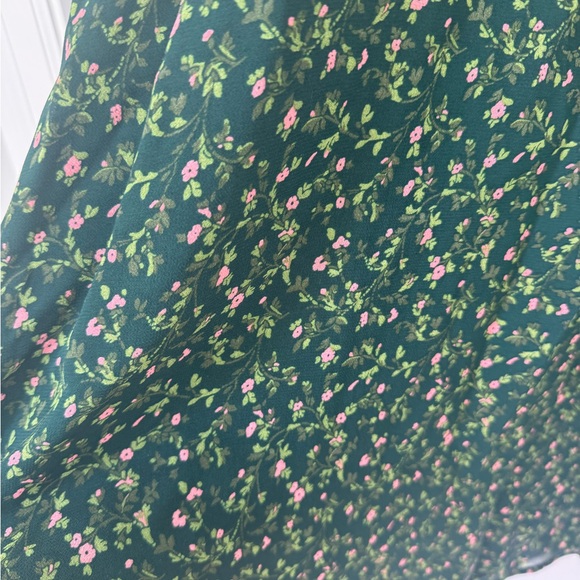 Reformation Sable Green Floral Midi Dress - Picture 5 of 6